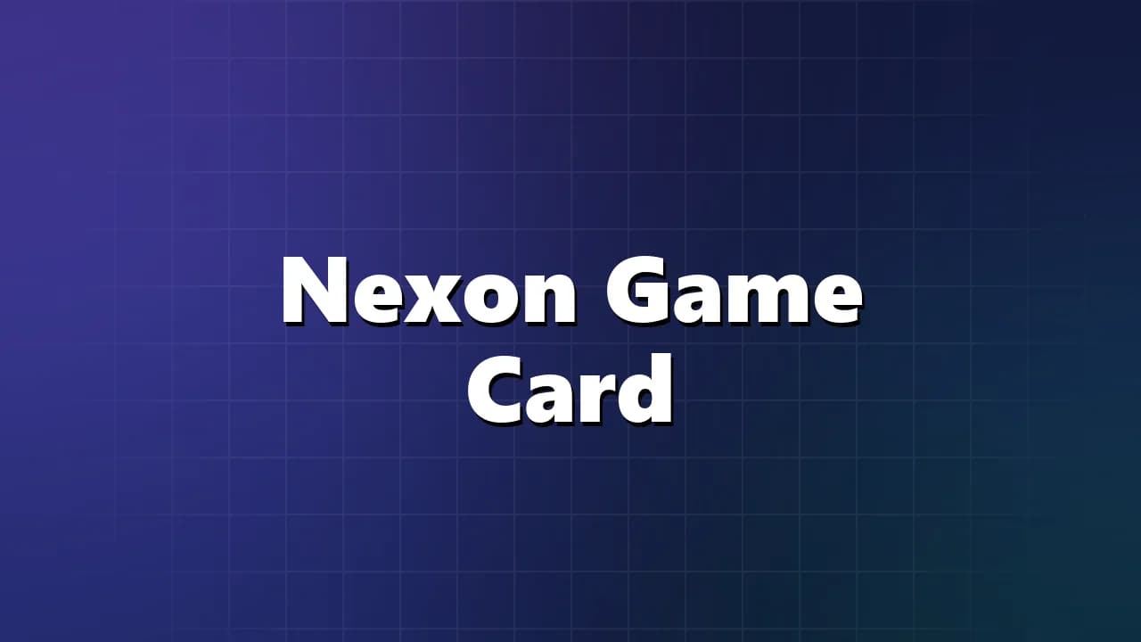 Nexon Game Card